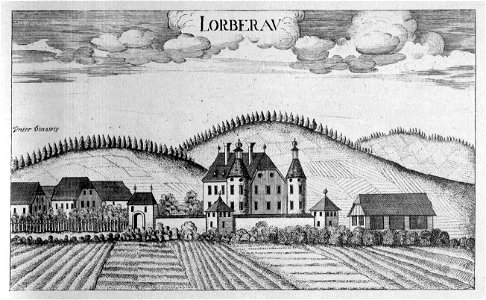 Vischer - Topographia Ducatus Stiria - 242 Lorberau bei Leoben