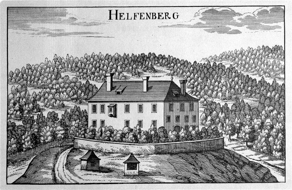 Vischer - Topographia Ducatus Stiria - 169 Helfenberg bei Oberburg - Soteska