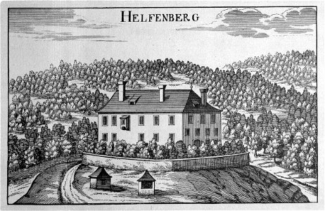 Vischer - Topographia Ducatus Stiria - 169 Helfenberg bei Oberburg - Soteska