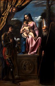 Virgin and Child between St Benedict and St Quentin-Sisto Badalocchio-MBA Lyon A73-IMG 0344