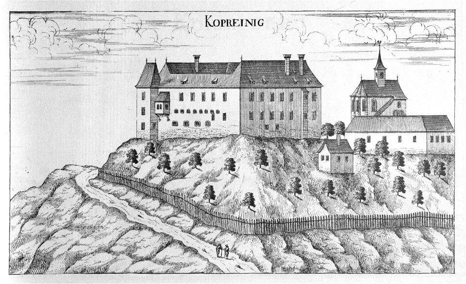 Vischer - Topographia Ducatus Stiria - 210 Kopreinigg bei Eibiswald