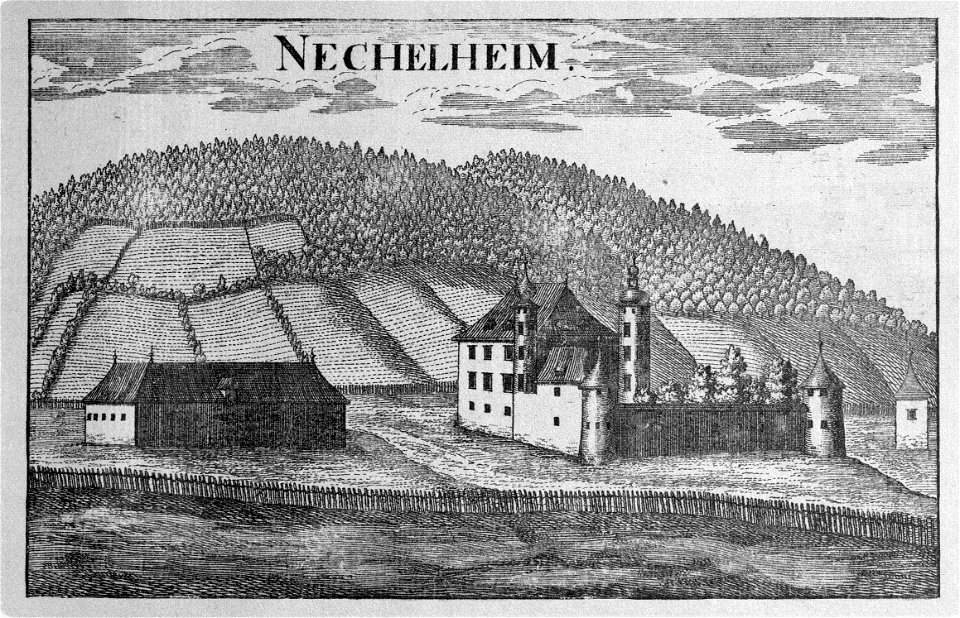 Vischer - Topographia Ducatus Stiria - 270 Nechelheim im Mürztal