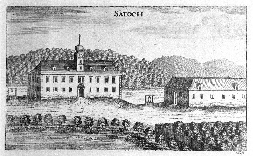 Vischer - Topographia Ducatus Stiriae - 362 Salloch bei Cilli - Zalog