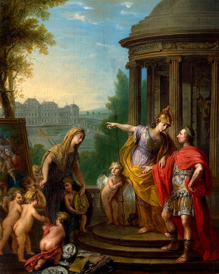 Vinzenz Fischer - Allegorie auf die Übertragung der kaiserlichen Galerie in das Belvedere - 4229 - Kunsthistorisches Museum