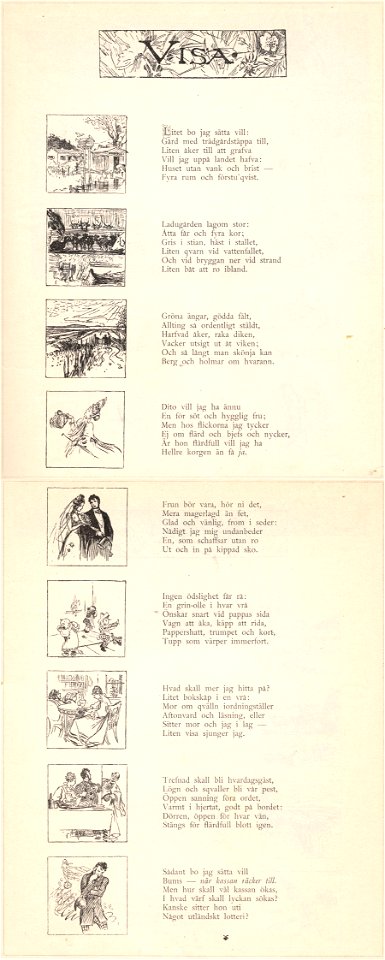 Visa - Litet bo Sehlstedt Ill av Carl Larsson