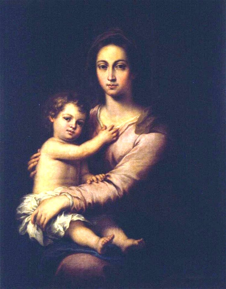 Virgen con el Niño, atribuida a Alonso Miguel de Tovar (Real Academia de Bellas Artes de San Fernando)
