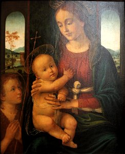 Virgin with Child and Saint John the Baptist-Biagio dAntonio-MBA Lyon B438-IMG 0303