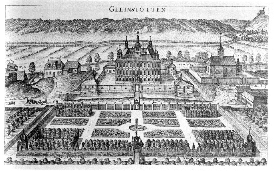 Vischer - Topographia Ducatus Stiria - 103 Gleinstätten im Sulmtal