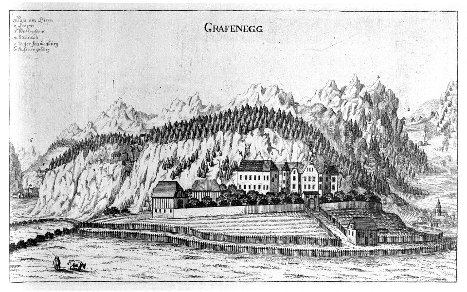 Vischer - Topographia Ducatus Stiria - 108 Grafenegg bei Liezen