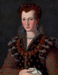 Virginia de' Medici (1568-1615), by studio of Alessandro Allori. Free illustration for personal and commercial use.