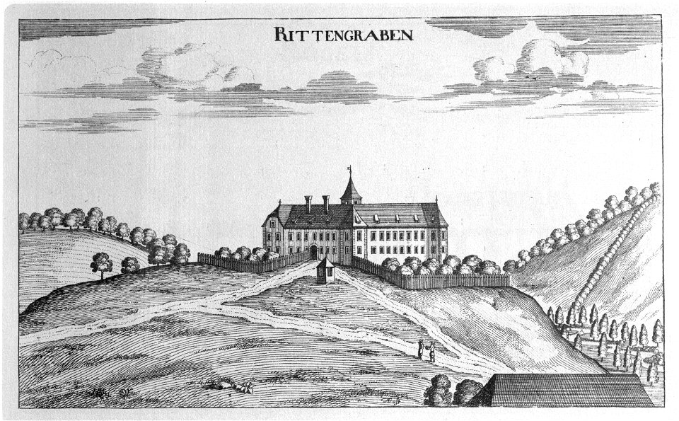 Vischer - Topographia Ducatus Stiriae - 346 Rittengraben bei Fehring