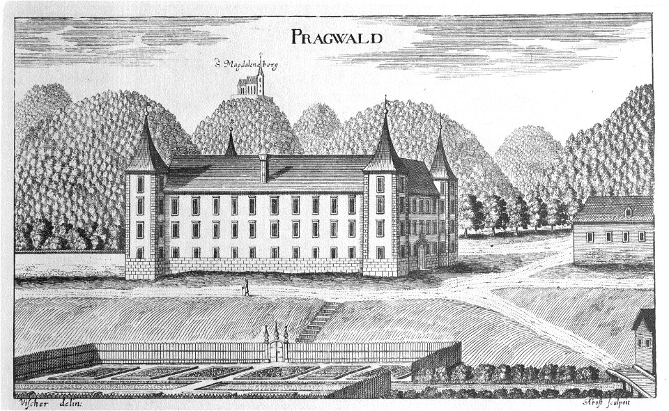 Vischer - Topographia Ducatus Stiriae - 317 Pragwald bei Cilli - Prewald