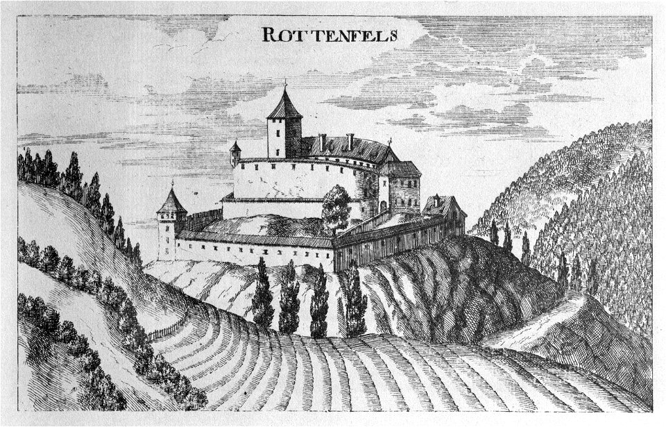 Vischer - Topographia Ducatus Stiriae - 354 Rothenfels bei Oberwölz