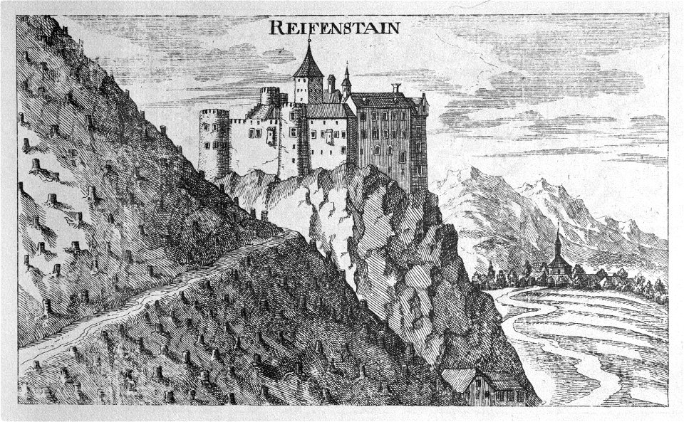 Vischer - Topographia Ducatus Stiriae - 334 Reifenstein bei Judenburg