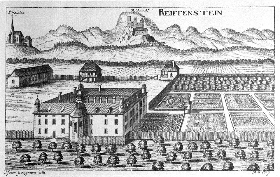 Vischer - Topographia Ducatus Stiriae - 333 Reifenstein bei Cilli - Ragovna