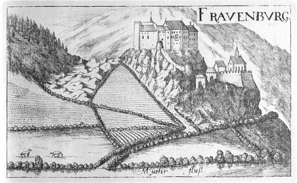 Vischer - Topographia Ducatus Stiria - 078 Frauenburg bei Unzmarkt