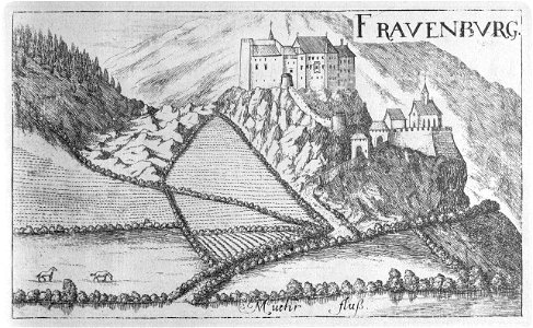 Vischer - Topographia Ducatus Stiria - 078 Frauenburg bei Unzmarkt