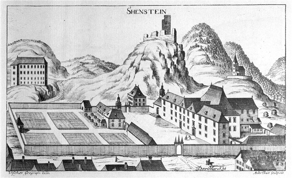 Vischer - Topographia Ducatus Stiriae - 382 Schönstein - Sostanj