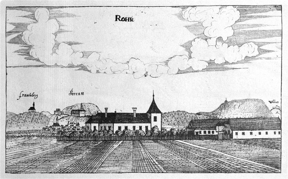 Vischer - Topographia Ducatus Stiriae - 349 Rohr bei Wildon