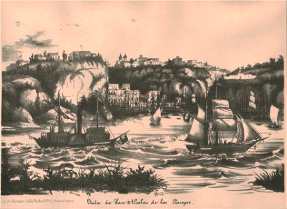 Vista de San Nicolás de los Arroyos - Buenos Aires, según Mousse