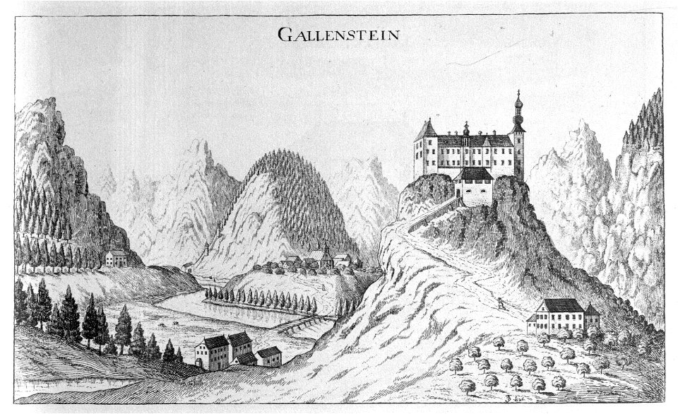 Vischer - Topographia Ducatus Stiria - 100 Gallenstein bei St. Gallen