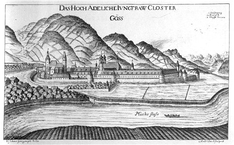 Vischer - Topographia Ducatus Stiria - 106 Göß bei Leoben