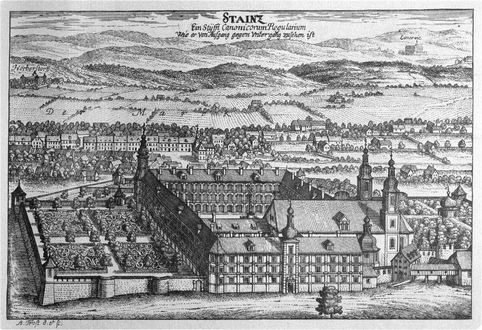 Vischer - Topographia Ducatus Stiriae - 406 Stainz Stift - Ostansicht