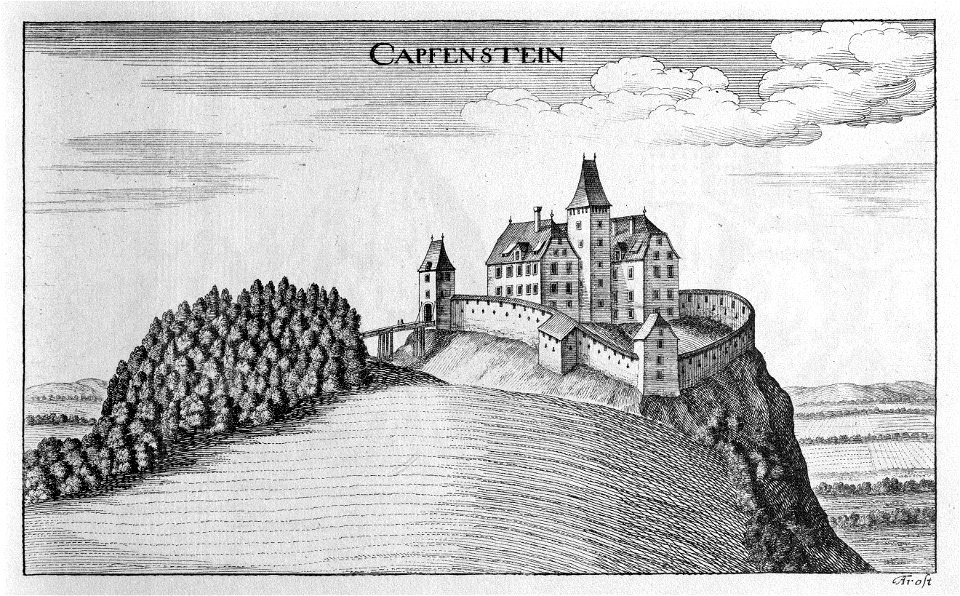 Vischer - Topographia Ducatus Stiria - 199 Kapfenstein bei Fehring