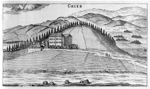 Vischer - Topographia Ducatus Stiria - 142 Grub bei Piber