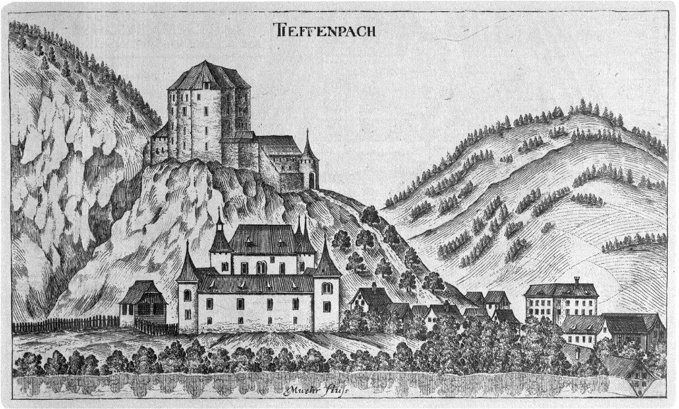 Vischer - Topographia Ducatus Stiriae - 426 Teuffenbach bei Neumarkt