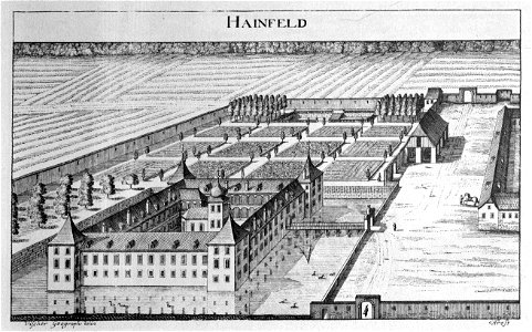 Vischer - Topographia Ducatus Stiria - 156 Hainfeld bei Feldbach