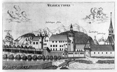 Vischer - Topographia Ducatus Stiriae - 466 Weißenthurn bei Judenburg