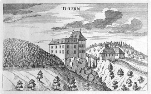 Vischer - Topographia Ducatus Stiriae - 438 Thurn bei Schönstein - Turn
