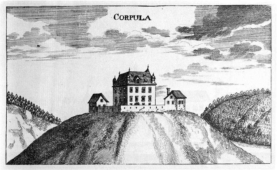 Vischer - Topographia Ducatus Stiria - 213 Korpula bei St. Marein bei Erlachstein - Korpule