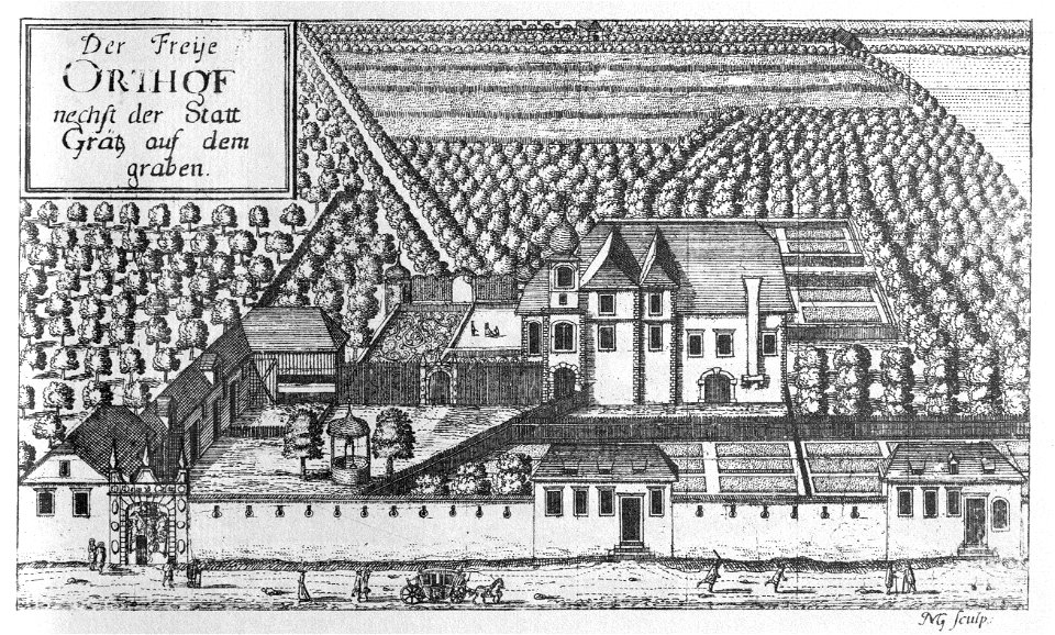 Vischer - Topographia Ducatus Stiria - 129 Graz Orthof