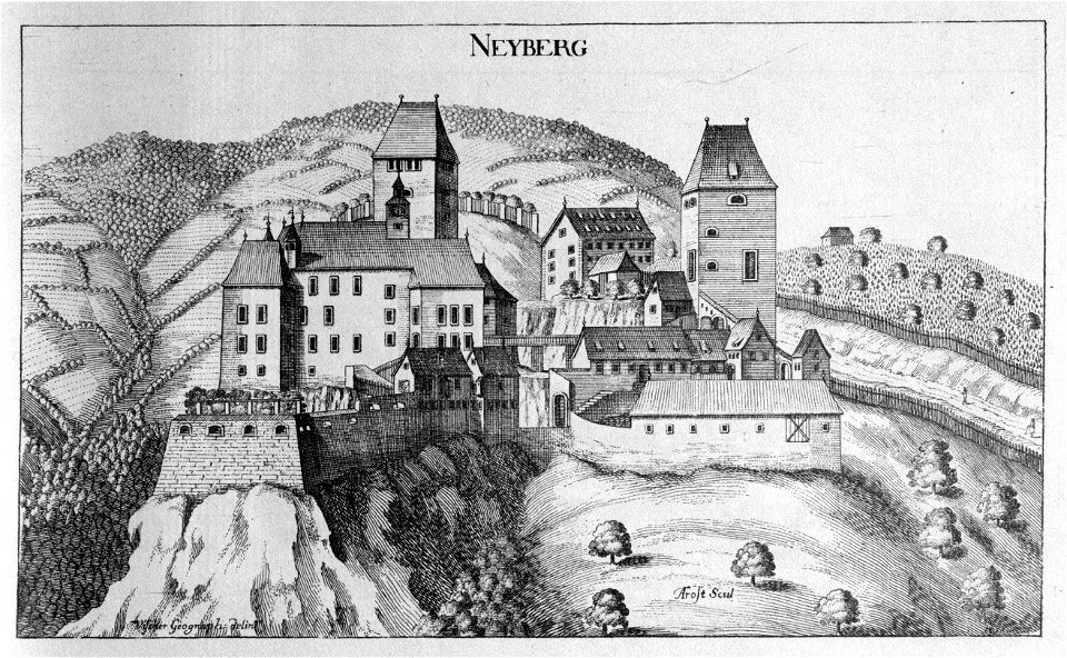 Vischer - Topographia Ducatus Stiria - 272 Neuberg bei Hartberg