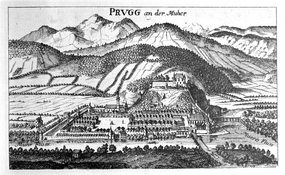 Vischer - Topographia Ducatus Stiria - 024 Bruck an der Mur