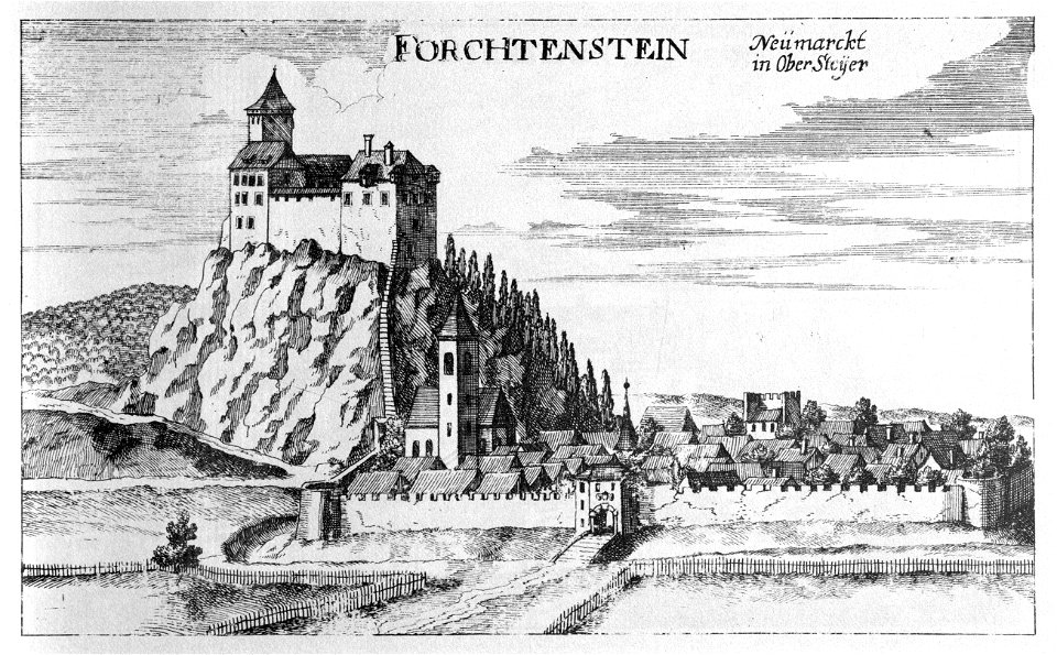 Vischer - Topographia Ducatus Stiria - 075 Forchtenstein bei Neumarkt