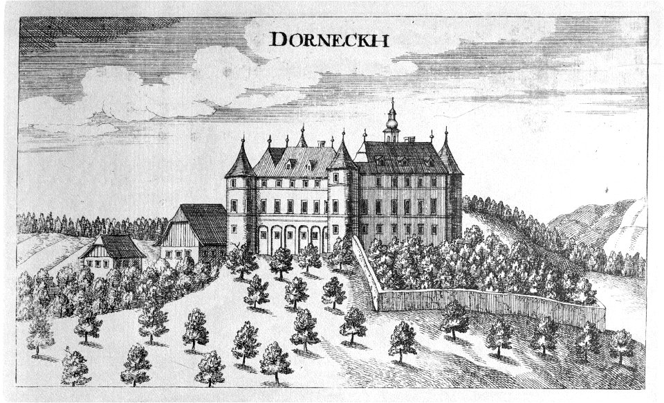 Vischer - Topographia Ducatus Stiria - 040 Dornegg bei Deutschlandsberg