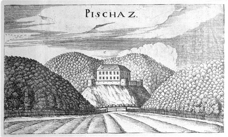 Vischer - Topographia Ducatus Stiriae - 308 Piscchätz bei Rann - Pisece