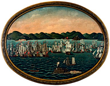 Visita de uma esquadra inglesa ao Rio de Janeiro, da coleção Museu Histórico Nacional