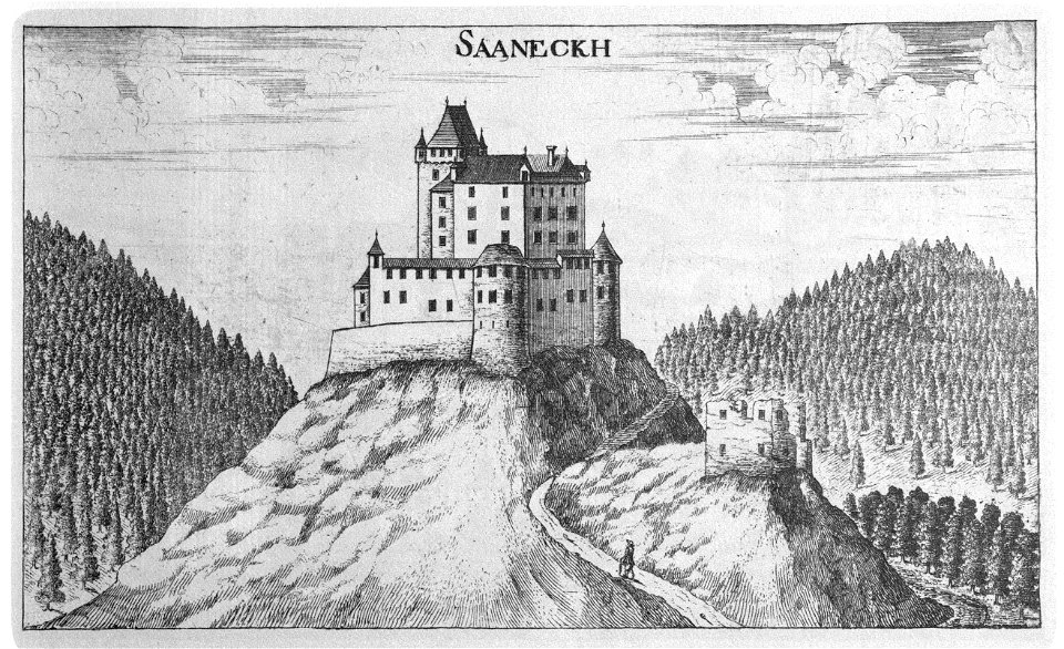 Vischer - Topographia Ducatus Stiriae - 369 Sannegg bei Franz - Zovnek