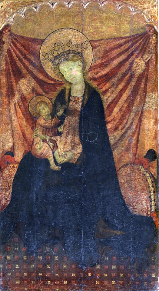 Virgen con el Niño, atribuida a Gonçal Peris (Museo del Prado)