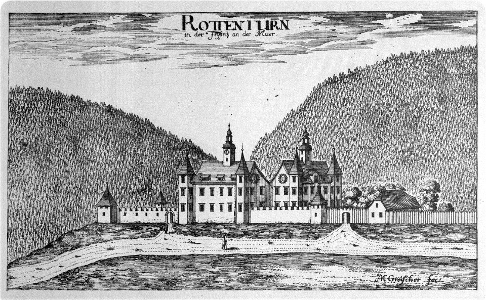 Vischer - Topographia Ducatus Stiriae - 355 Rothenturm bei Judenburg