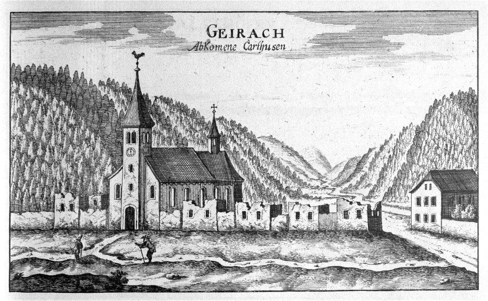 Vischer - Topographia Ducatus Stiria - 097 Gairach bei Tüffer - Jurkloster