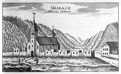 Vischer - Topographia Ducatus Stiria - 097 Gairach bei Tüffer - Jurkloster