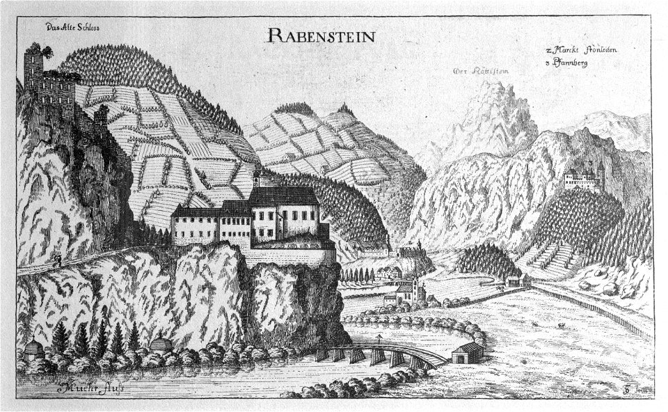 Vischer - Topographia Ducatus Stiriae - 325 Rabenstein bei Frohnleiten