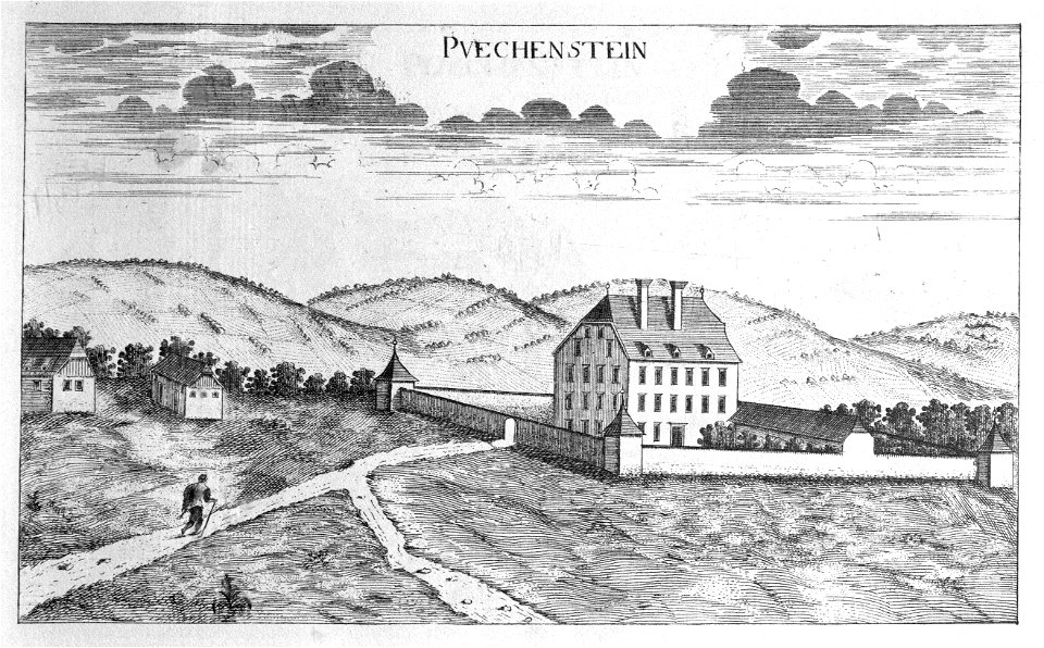 Vischer - Topographia Ducatus Stiria - 027 Buchenstein bei Gnas