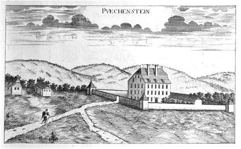 Vischer - Topographia Ducatus Stiria - 027 Buchenstein bei Gnas