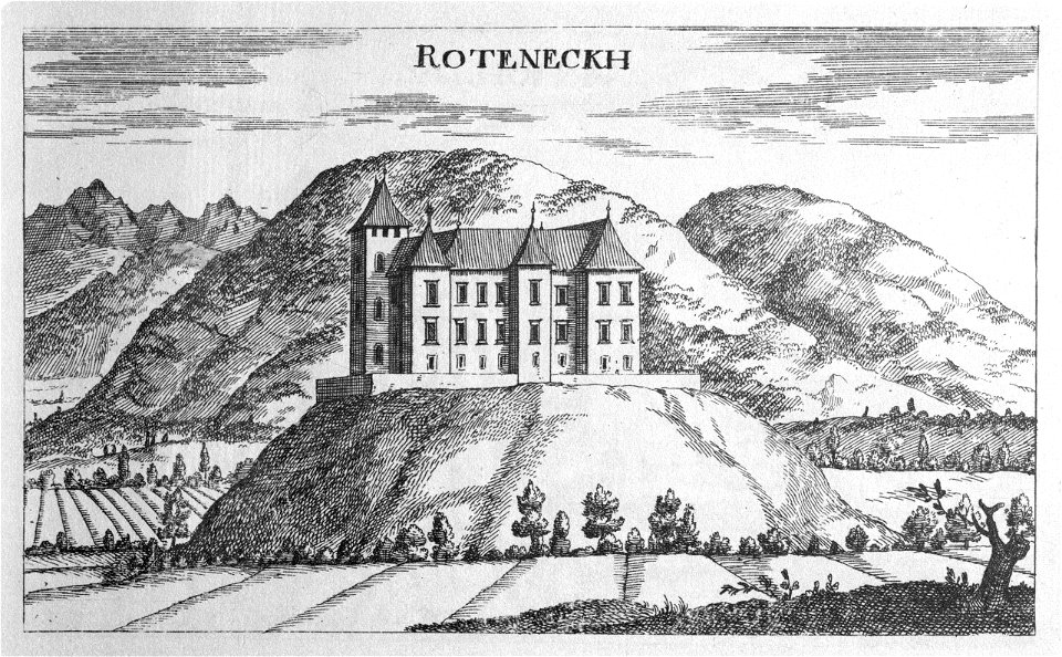 Vischer - Topographia Ducatus Stiriae - 360 Rudenegg bei Oberburg - Rudenek